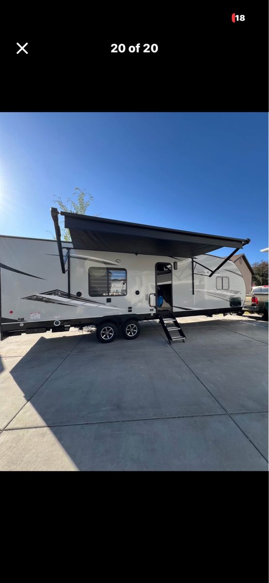 Wolfpack 23pack15 Travel Trailer Bumper Pull with Awning, AC - Excellent Condition, Ready for Adventures!
