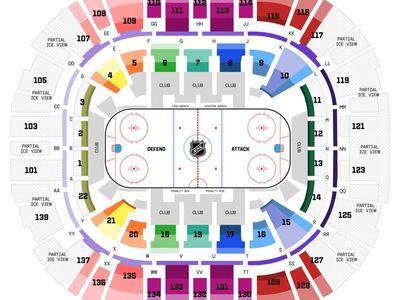 Utah Mammoth game 6, Friday 5/1, Great view of both goals.