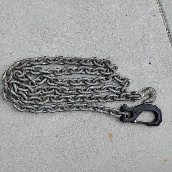 towing lifting recovery chain 10 ft long 3/8 inch links