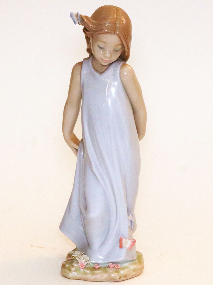 Lladro Friend Of The Butterflys #6963 Figurine 8.5" Tall Vintage Retired