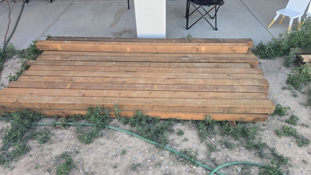 Various Lumber, Wood Boards & Concrete Mix - Great for DIY, Fencing, or Home Projects