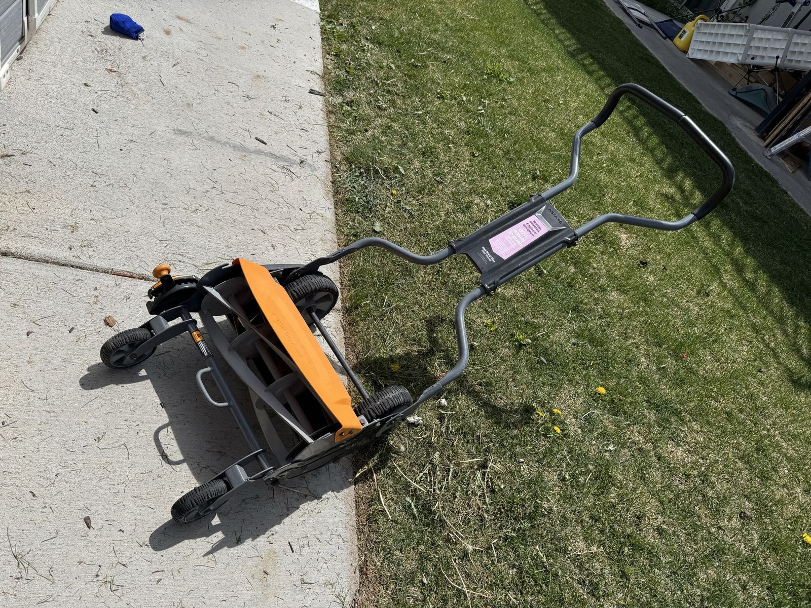 Fiskars 18in Reel Push Mower Manual