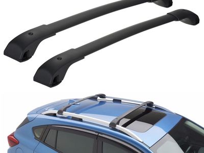 Subaru OEM Roof Rack Crossbar Kit E3610AS730 Black with Installation Tool & Manual (NEW)