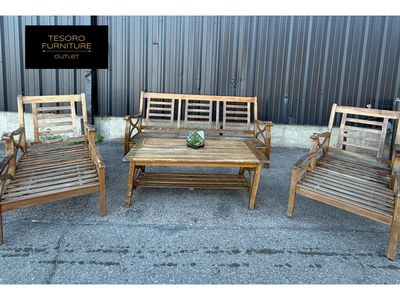 TEAKWOOD PATIO SET WE OFFER DELIVERY