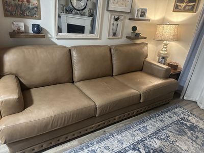Upscale leather couch