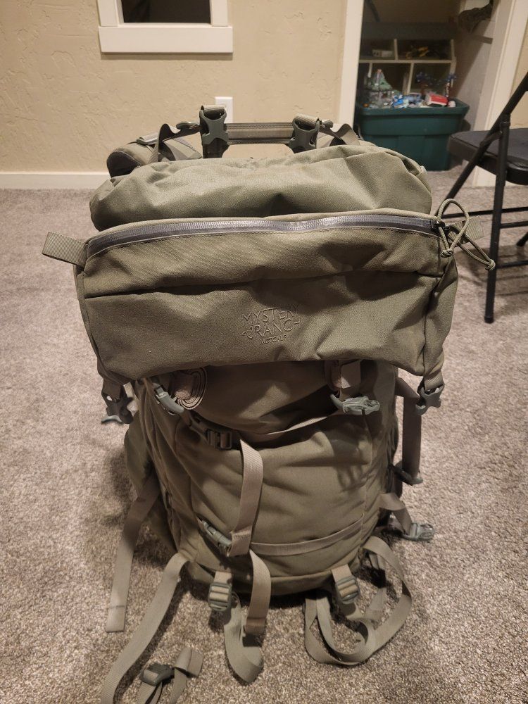 Mystery Ranch Metcalf Hunting Backpack - Grey/Green, Large Capacity, Durable