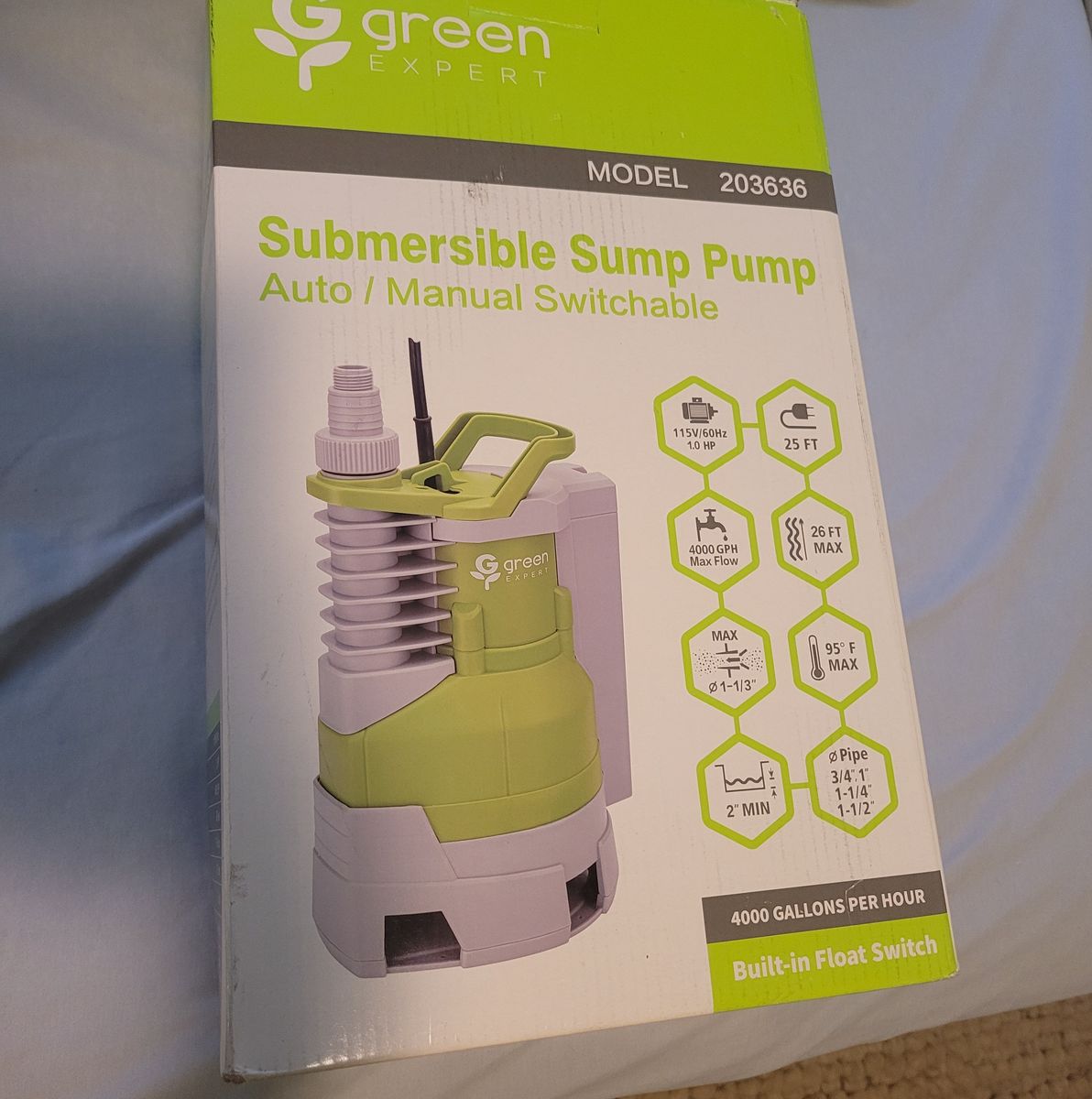 Sump Pump 4000gph