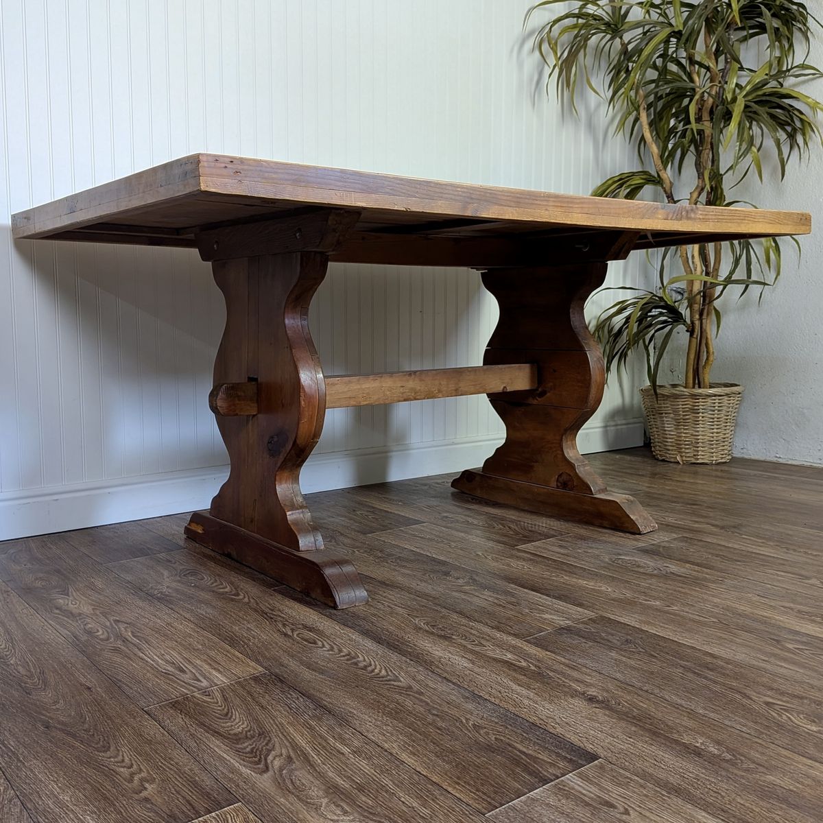 Vintage Rustic Hacienda Style Dining Table