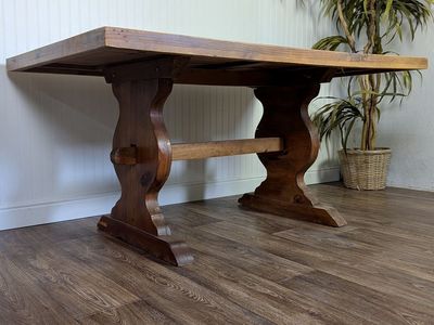 Vintage Rustic Hacienda Style Dining Table