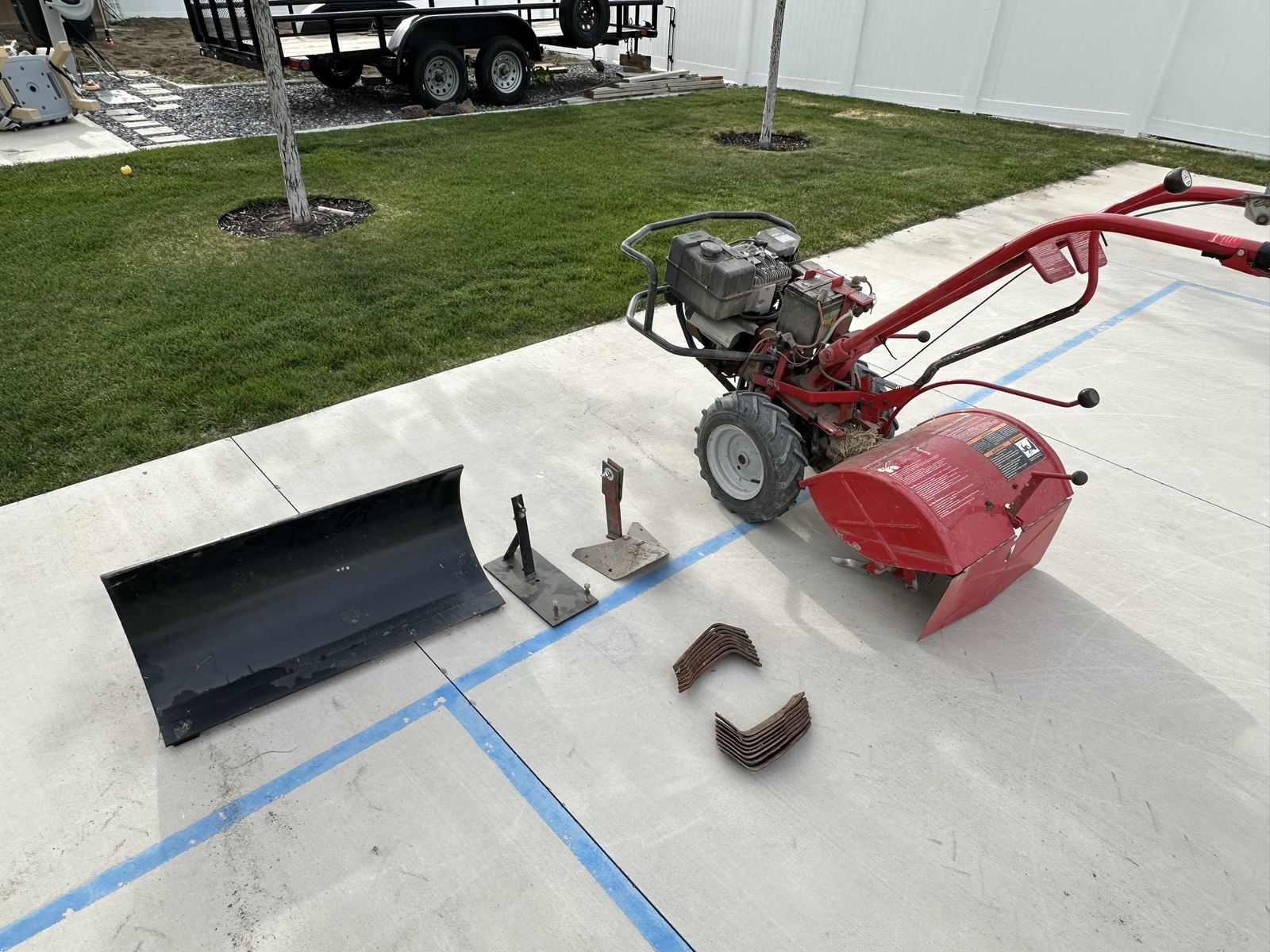 Troy Built 10 HP Big Red Tiller $1000