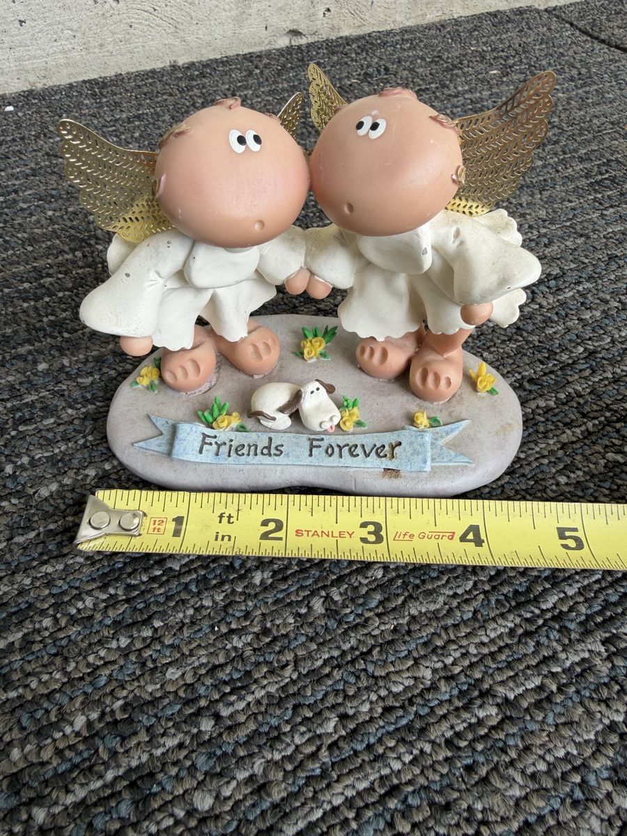 Vintage Russ Berrie Angel Cheeks Friends Forever Figurine Item 23726