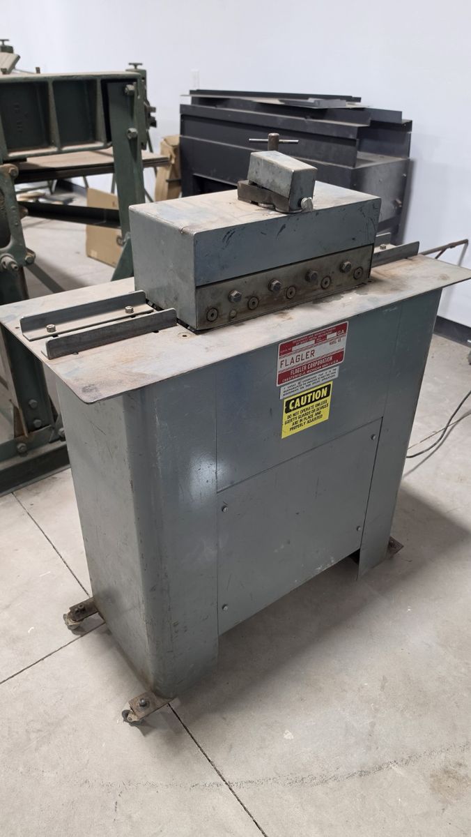 Flagler 20 Gauge Pittsburgh Machine / Sheet Metal Roll Former