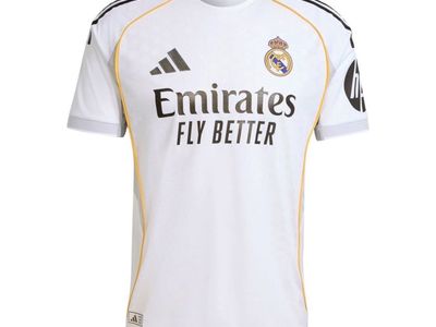 Real Madrid 2025-26 Home Jersey (M, L, XL)