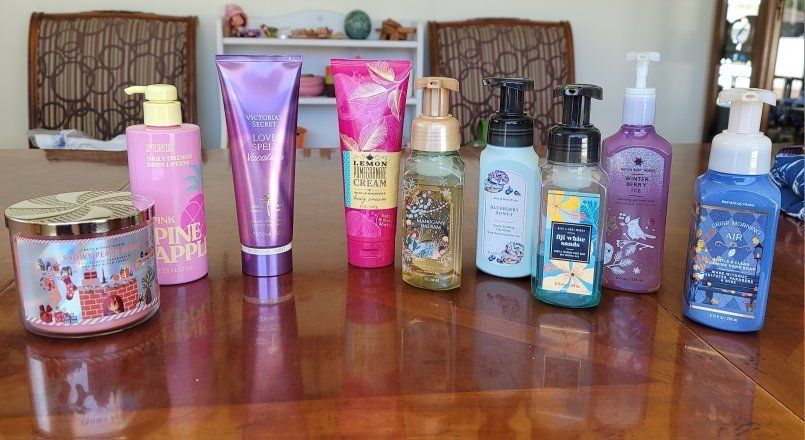 Bath & Body Works, Victoria's Secret Lot of Soaps and Lotions and Candle New and Used