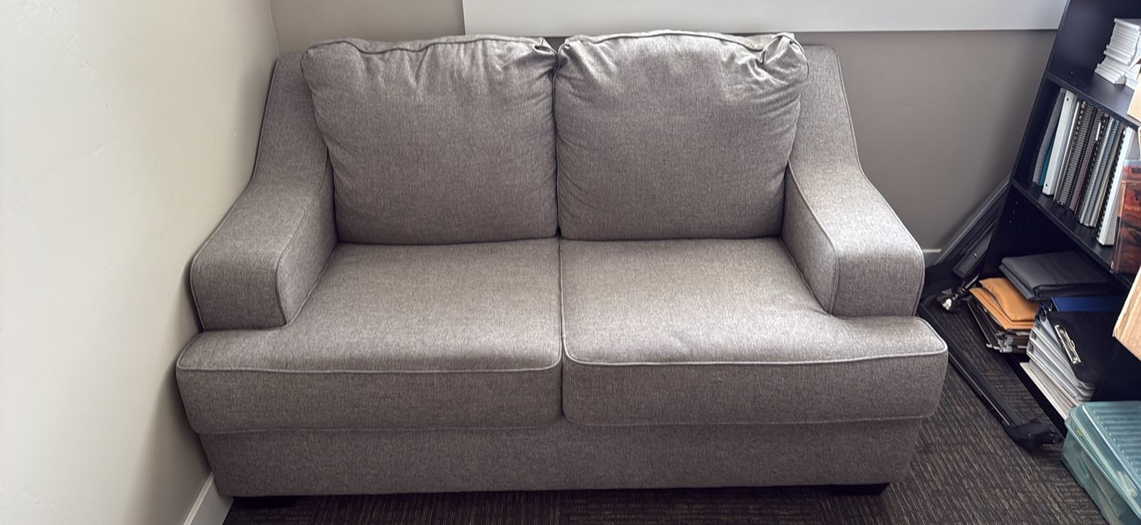 Grey 2 Cushion Couch