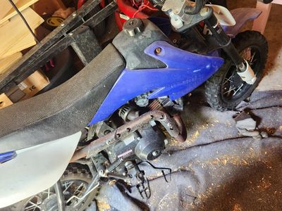 Coolster Blue and White Dirt Bike for Kids - Used, runs great