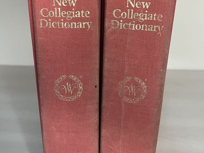 2 Vintage Webster's Dictionaries - Art/Crafts