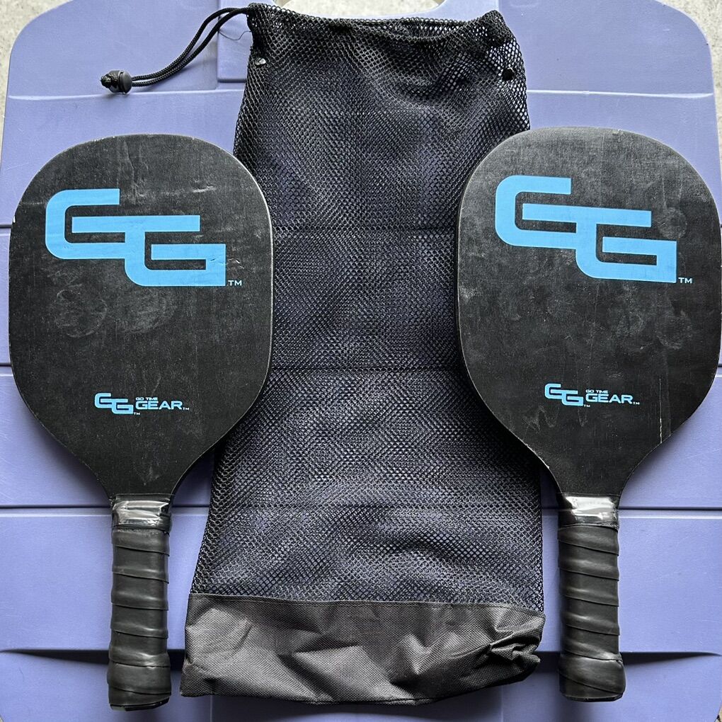 Wooden Pickleball Paddles+Bag