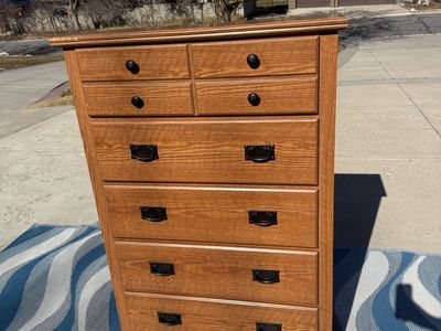 Wooden Dresser Mission Style Chest of Drawers