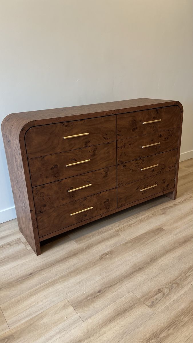 NEW Curved 8-Drawer Dresser