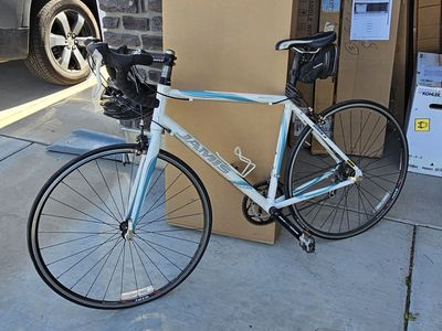Jamis Ventura Sport Road Bicycle size 54. Used for training and one race. (includes helmet)