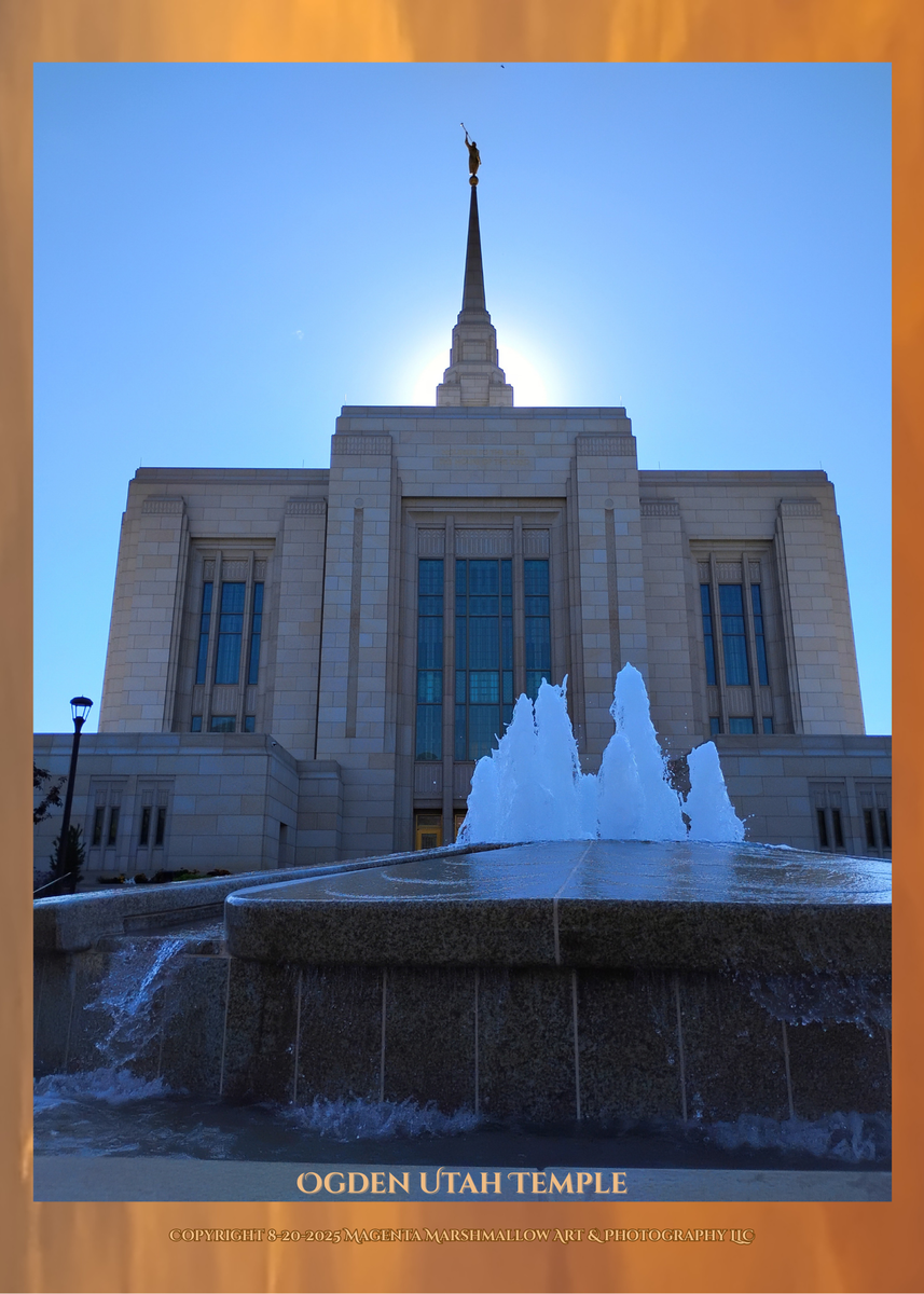 Ogden Utah Temple - Canvas print