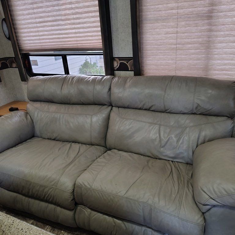 Leather Couch and Loveseat
