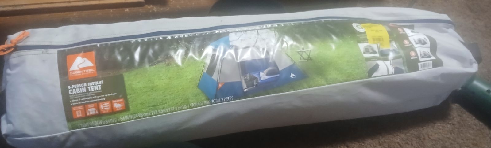 OZARK TRAIL 4 PERSON  INSTANT CABIN TENT