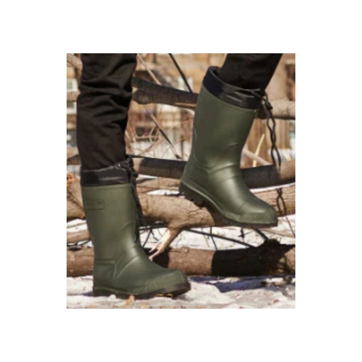 Kamik Forester Waterproof Insulated Winter Work Boots Olive Green Men's 8