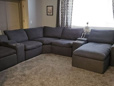 GREY 7 PIECE SECTIONAL SOFA FOR SALE $1,200.00 OBO