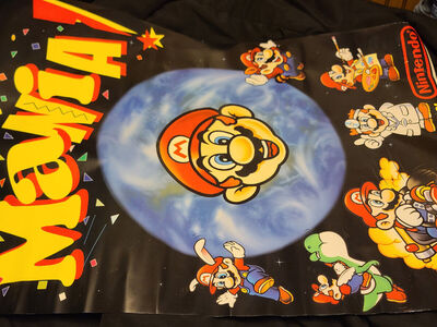 Mario Mania Mario Madness Continues Store Display 36"x24" Promo Poster 1993