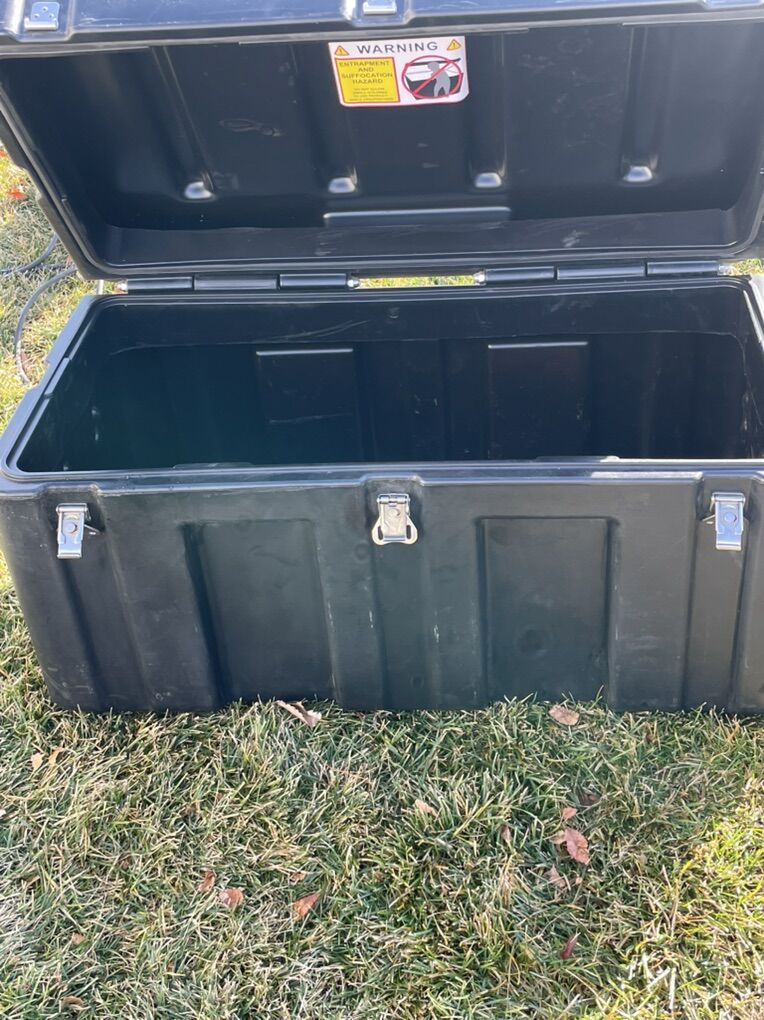 heavy-duty plastic tool/storage chest.