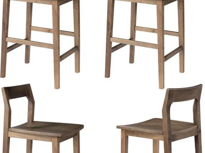 Set of 4 Counter Height Stools 25”