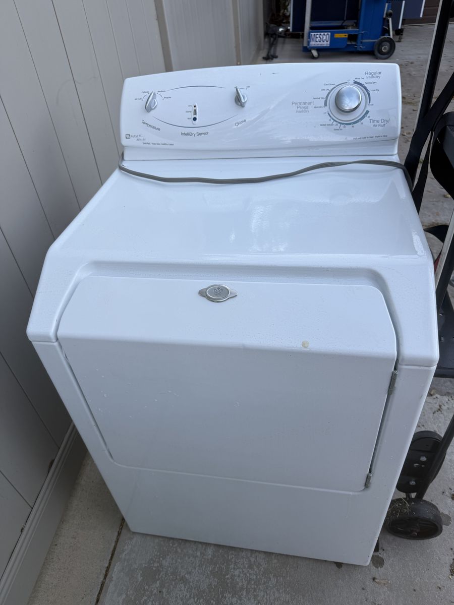 Maytag MDG7400AWW Gas Dryer - White, IntelliDry Sensor
