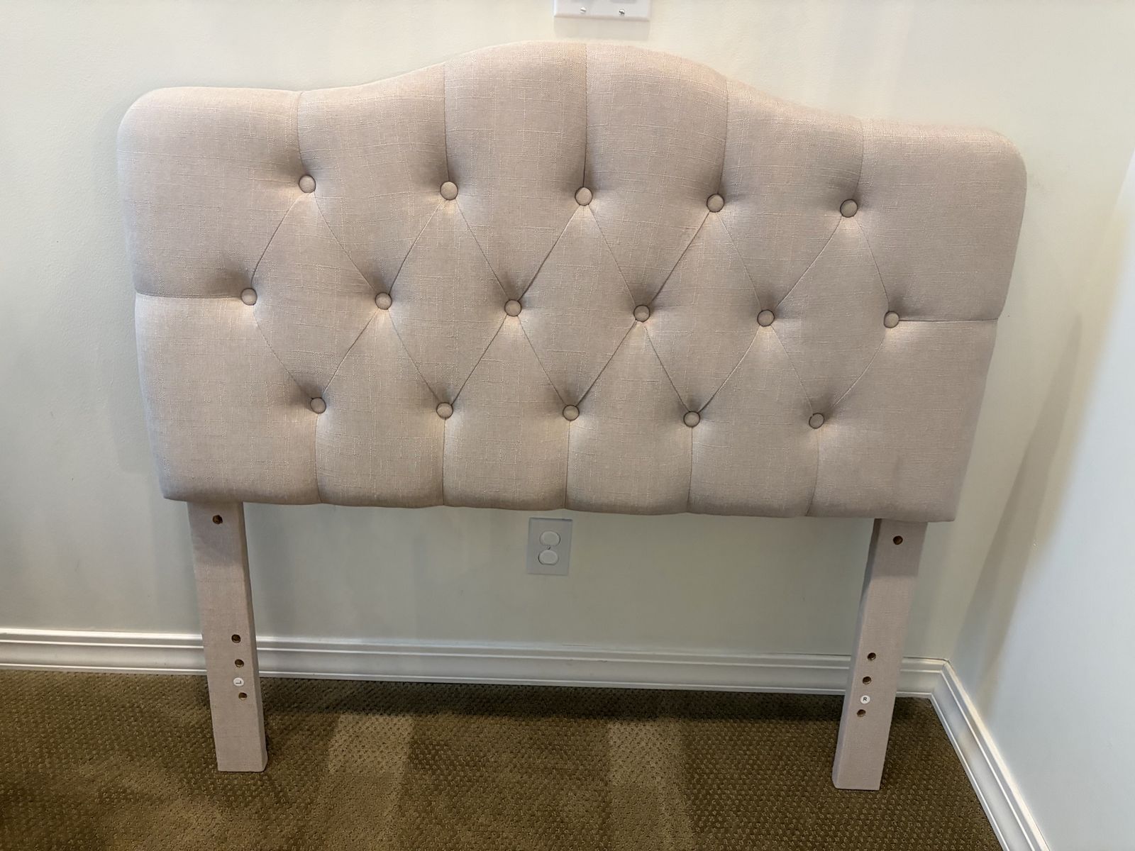 Headboard and Twin Matress