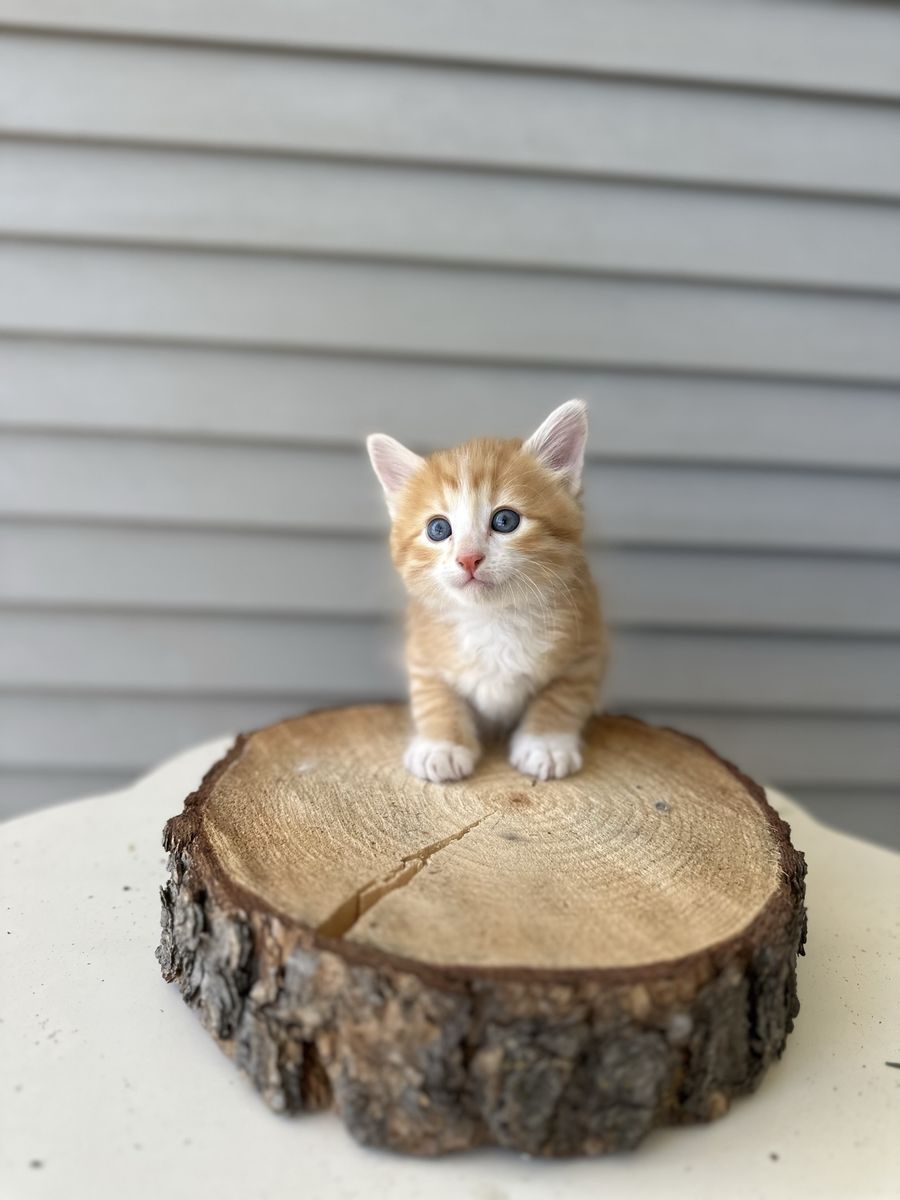 Beautiful orange and white kittens