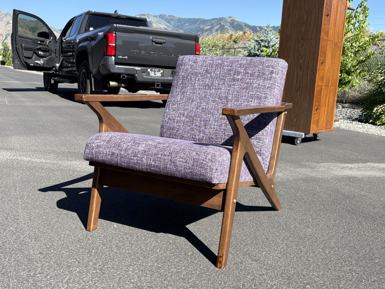 Mid Century Modern Z style armchair  MCM styling