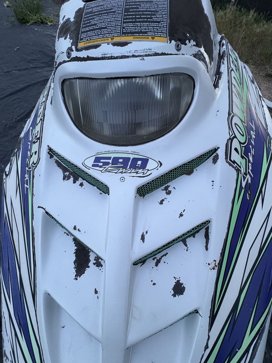 Old snowmobile