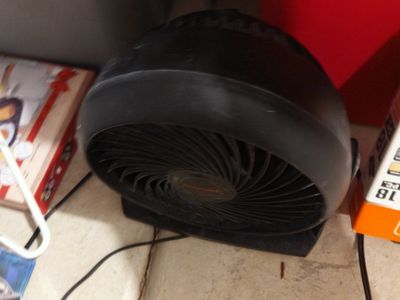 Unbranded Black Personal Desk Fan - Compact & Portable Electric Air Circulator