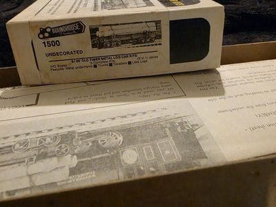 Roundhouse Products 1500 HO Scale 3/26' Old Timer Metal Log Car Kits