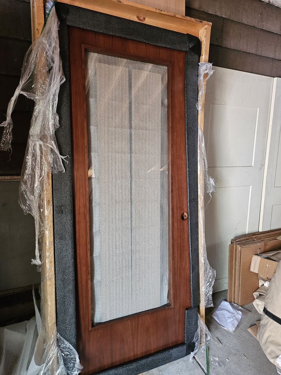 36x83 wood/glass door NEW 