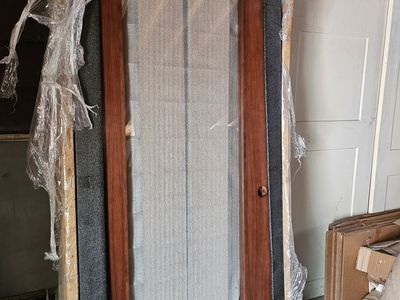 36x83 wood/glass door NEW