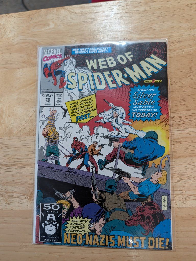 Marvel Comics: Web of Spider-Man #72  (Jan 1991) D