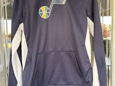 NBA Adidas Utah Jazz pullover hoodie Youth LG 16-18 (Adult S) NEW