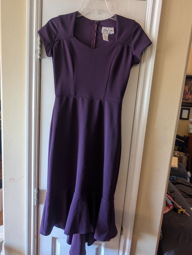 Jody California Purple Dress Women's Size Small Short Sleeve