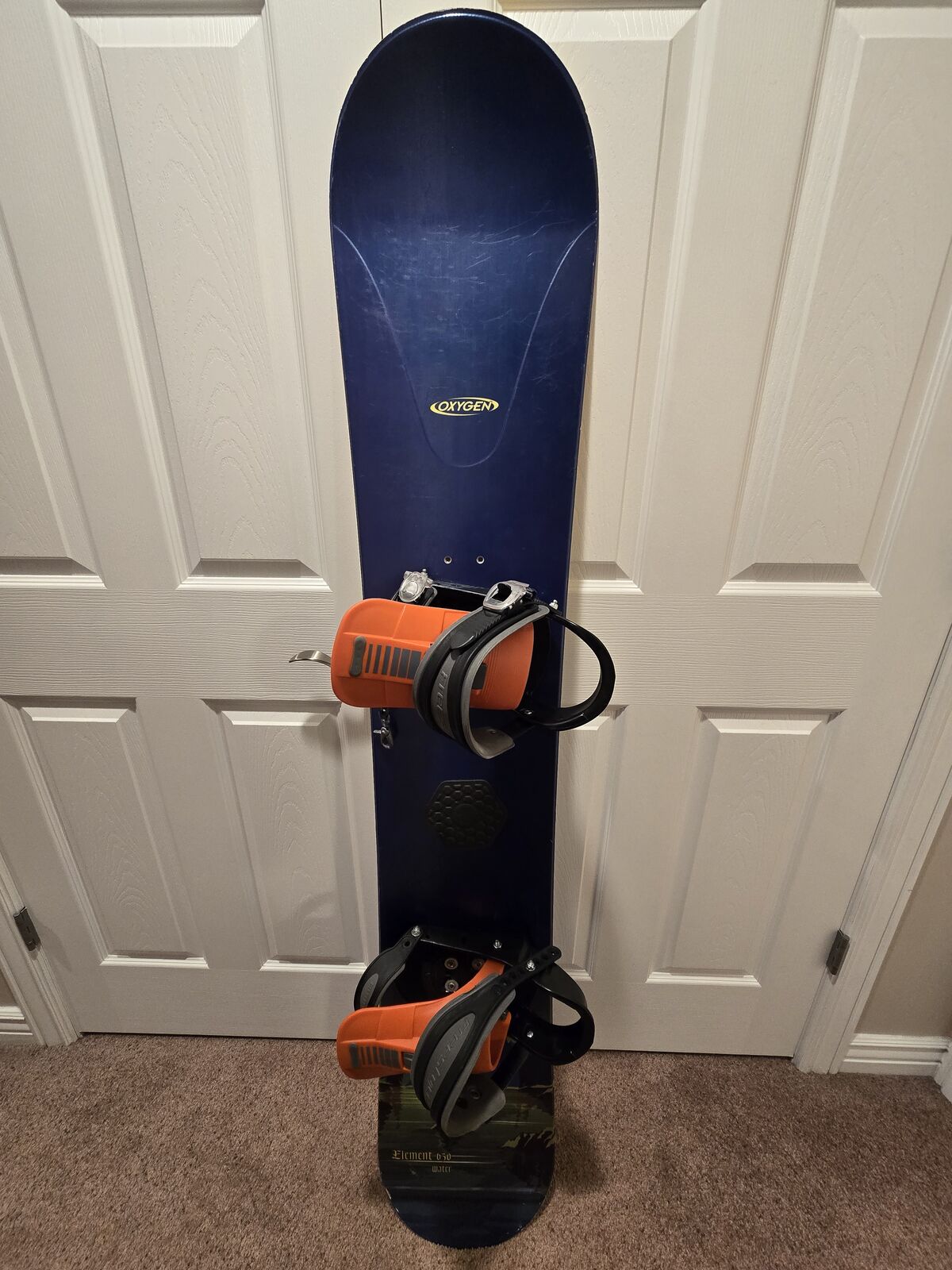 Oxygen Element 630 Water Snowboard, 160 cm, Burton Freestyle Bindings