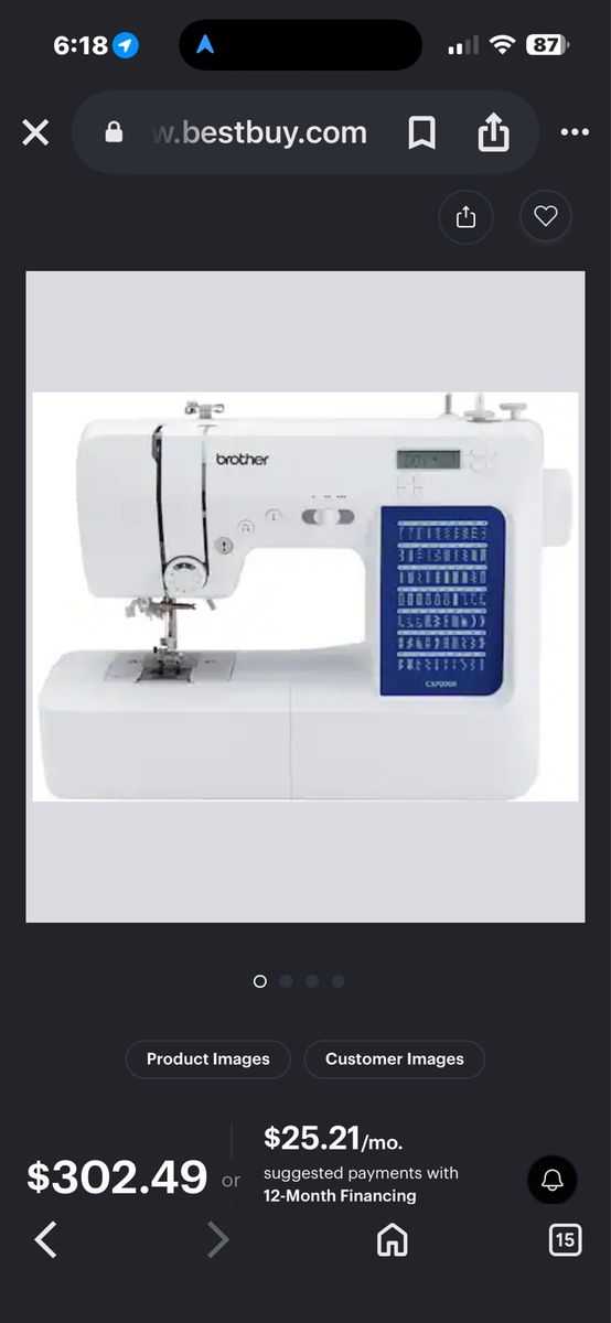 Brother CS7000X Sewing & Quilting Machine - Computerized, 70 Stitches, Wide Table