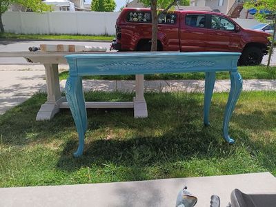 Free Teal Console Table