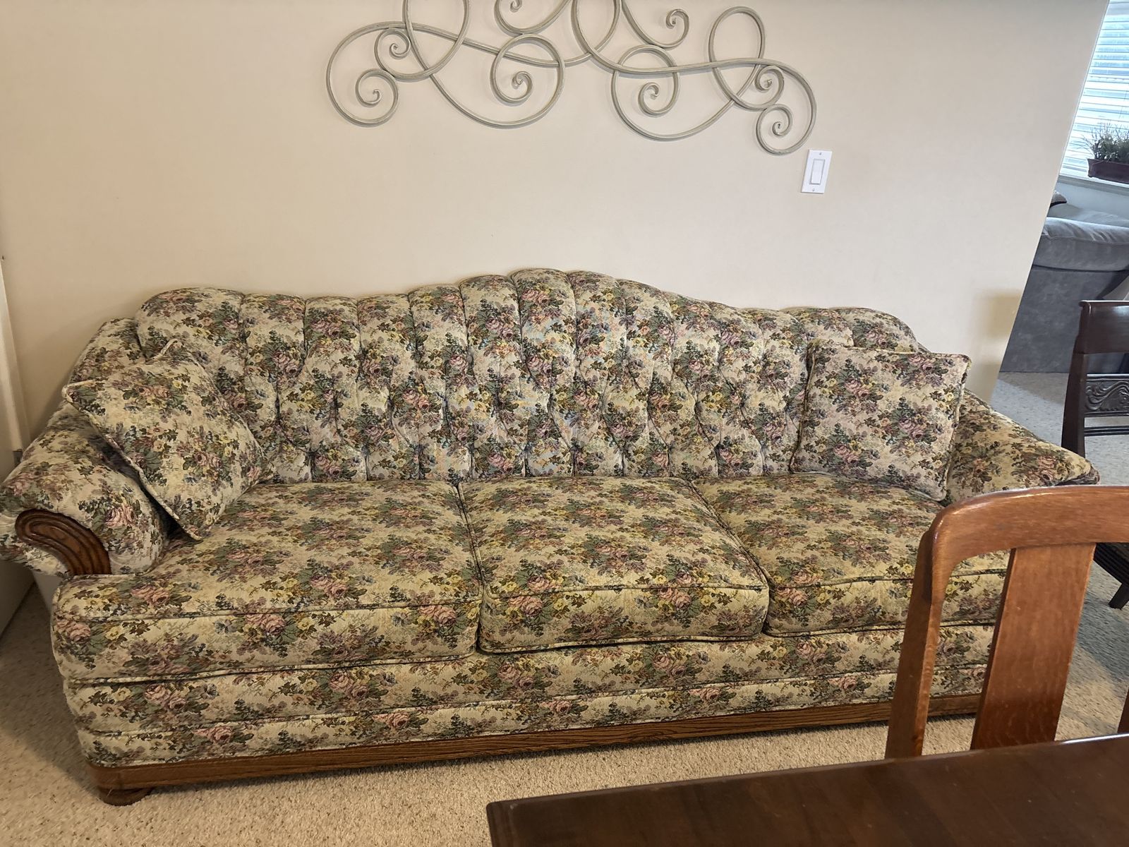 Camelback sofa