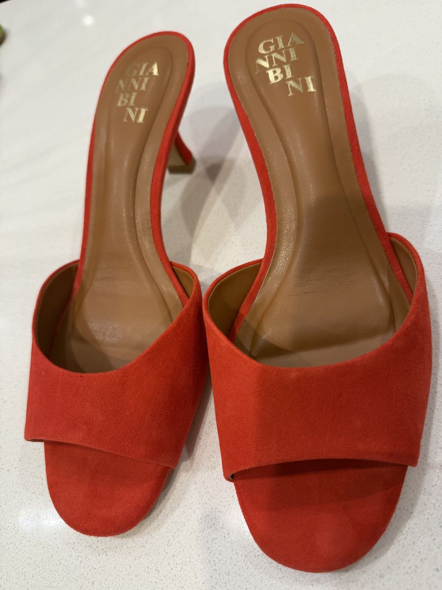 Gianni Bini Reaves Leather Slide Sandal